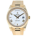 Rolex Day-Date 40 228238 Yellow Gold White Roman Dial - Front View by Rolex
