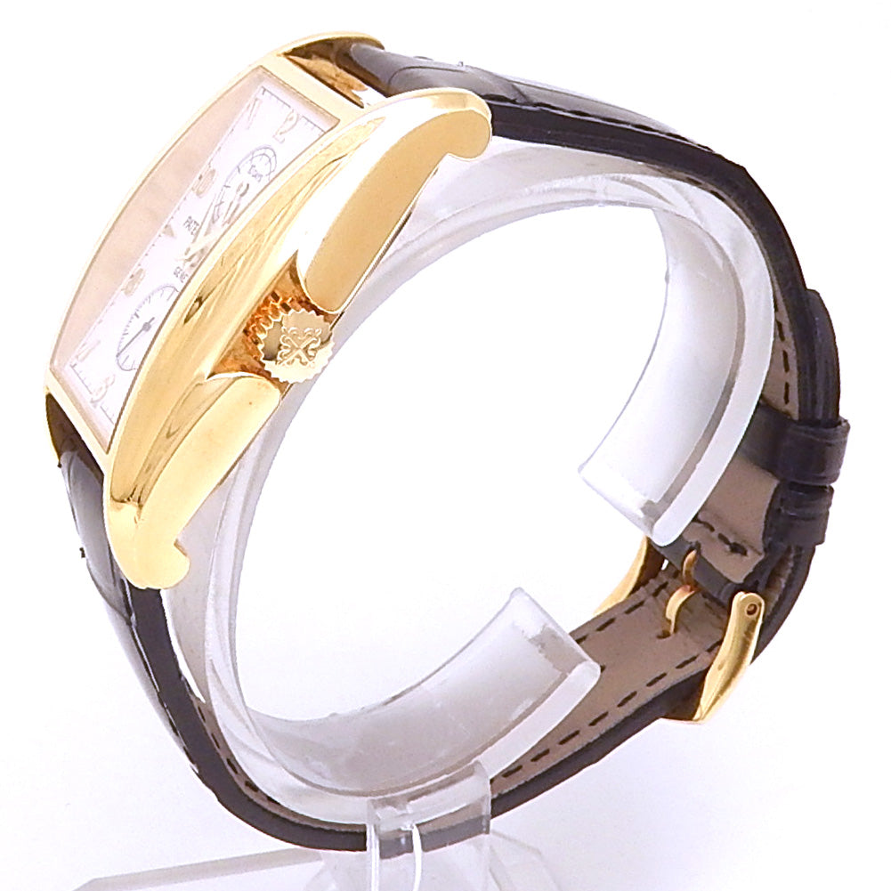 Patek Philippe Gondolo 10 Days Power Reserve 5100J-001 18k Yellow Gold Silver Dial 2 Patek Philippe Gondolo 10 Days Power Reserve 5100J-001 18k Yellow Gold Silver Dial - Angle View by Patek Philippe