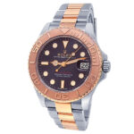 Rolex Yacht-Master 268621 18k Everose Gold & Steel Black Dial - Front View by Rolex
