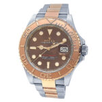 Rolex Yacht-Master 126621 18k Everose Gold Steel Chocolate Dial - Front View by Rolex