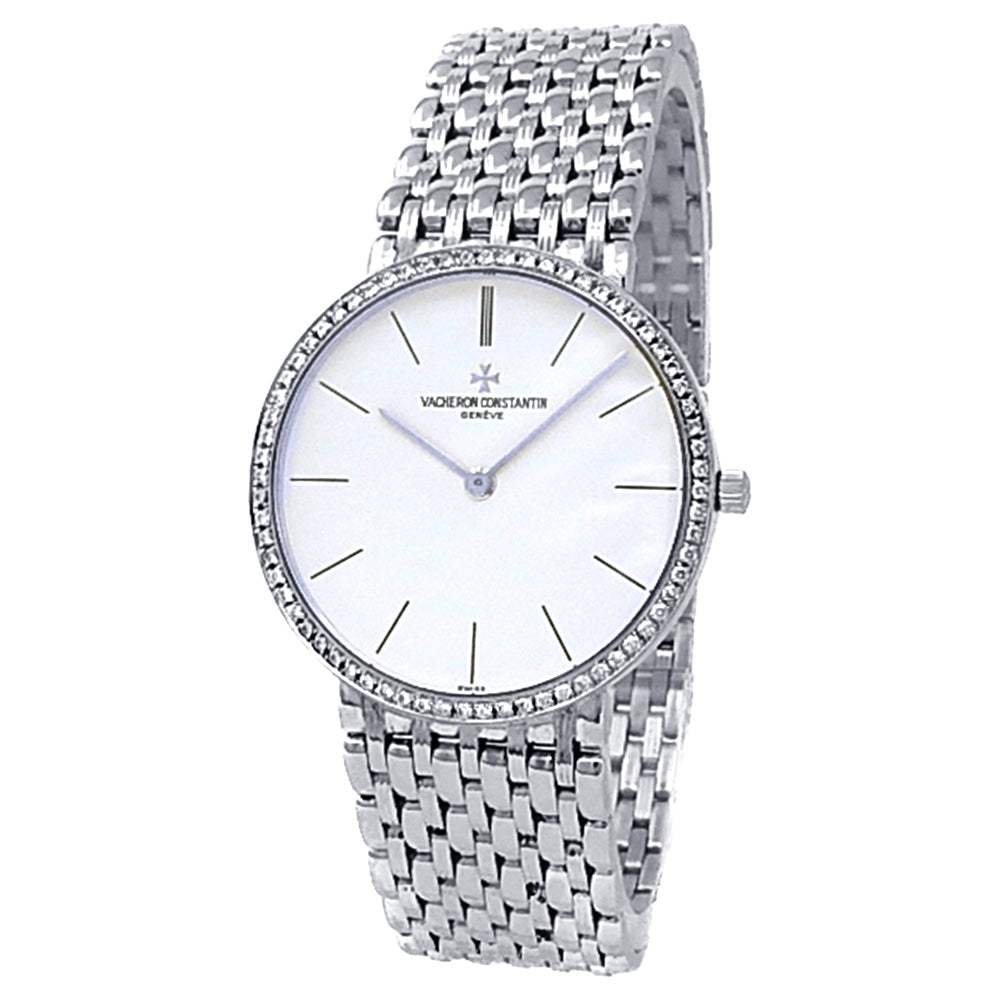 Vacheron Constantin Vintage 18k White Gold White Dial Diamonds