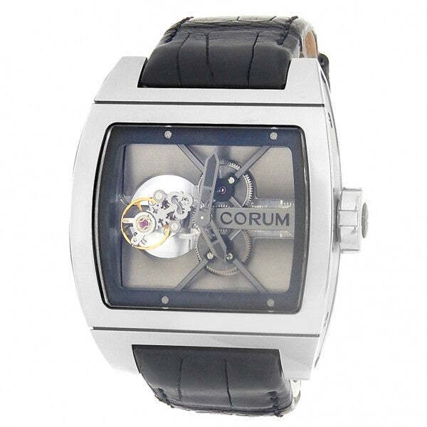 Corum Ti-Bridge Tourbillon 022.700.04/0F01 0000 Titanium Skeleton Dial