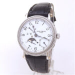 Patek Philippe Complications Moonphase Power Reserve 5015P Platinum White Dial - Front View by Patek Philippe