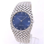 Audemars Piguet Cobra 18k White Gold Blue Diamond Dial - Front View by Audemars Piguet