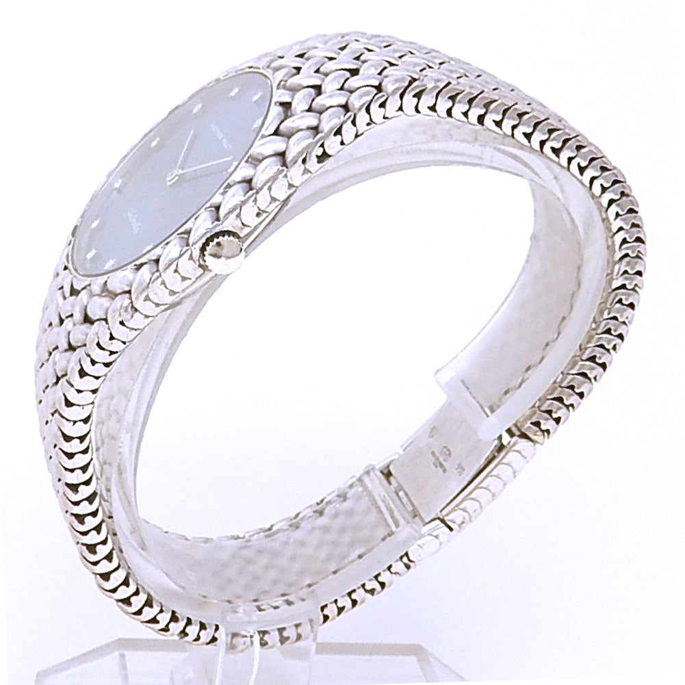 Audemars Piguet Cobra 18k White Gold Blue Diamond Dial - Angle View by Audemars Piguet