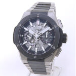 Hublot Big Bang Integrated 451.NM.1170.NM Ceramic Titanium Skeleton Dial - Front View by Hublot