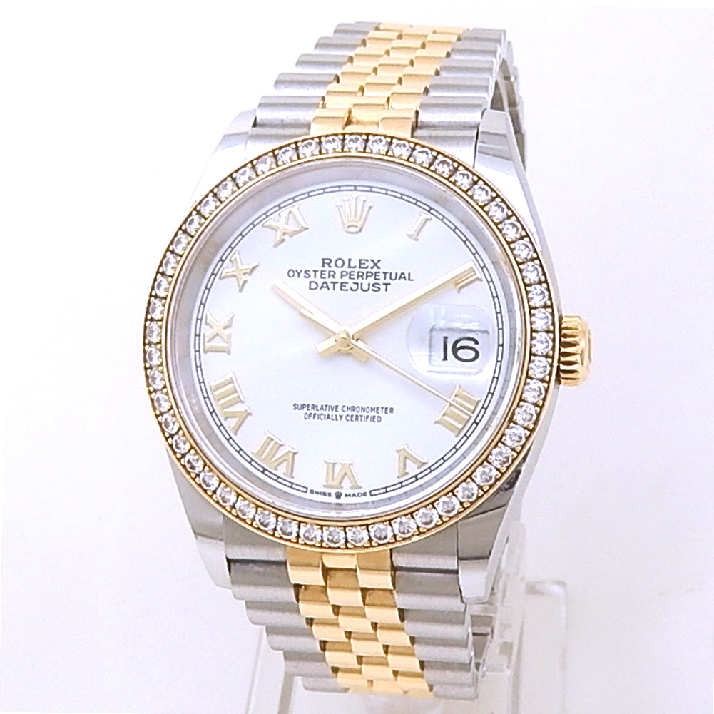 Rolex Datejust 126283RBR Yellow Gold Steel White Dial