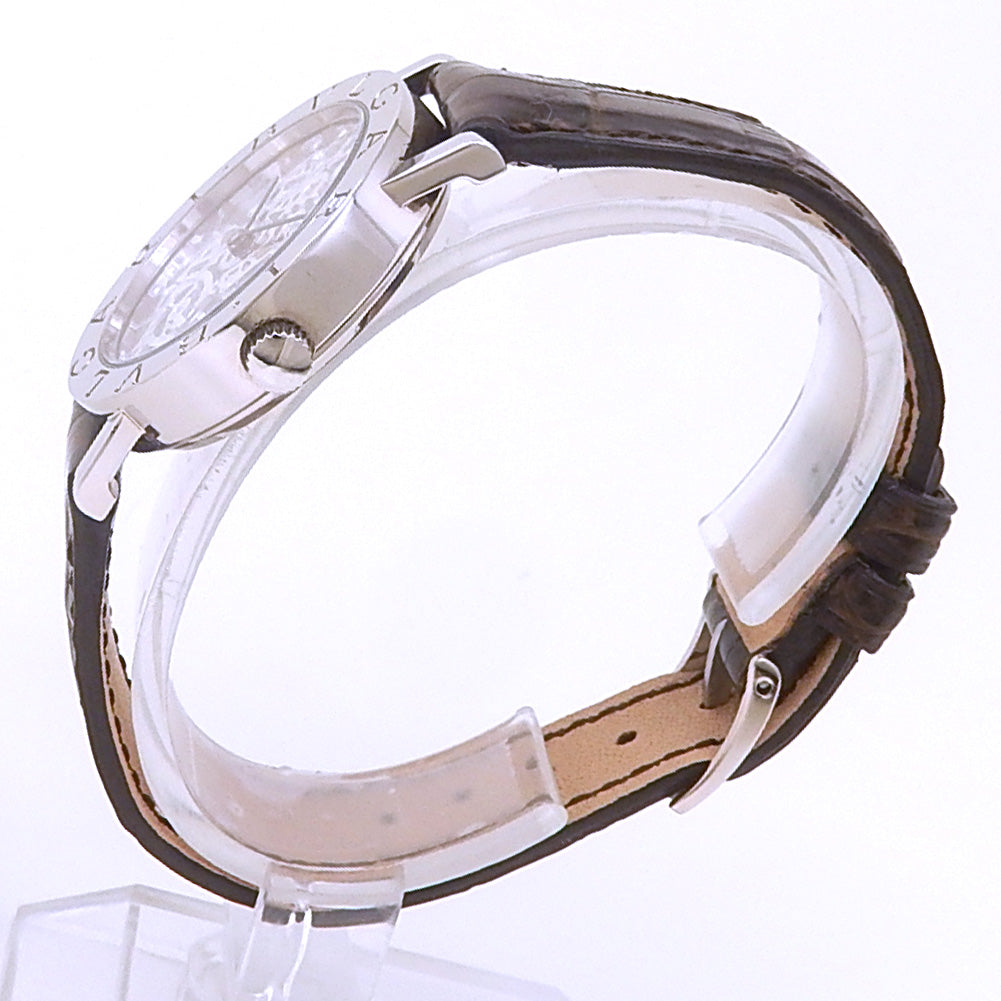 Bvlgari Bvlgari BB.W.33.GL.SK.P 18k White Gold Skeleton Dial - Angle View by Bvlgari