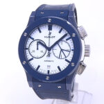 Hublot Classic Fusion Chronograph Boutique Ibiza 521.EX.2090.LR.IBZ19 Blue Ceramic White Dial - Front View by Hublot