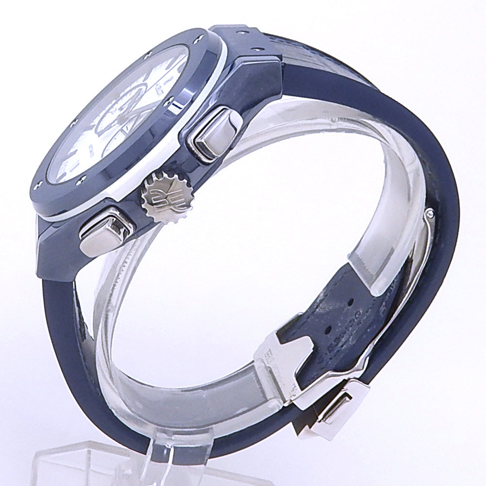 Hublot Classic Fusion Chronograph Boutique Ibiza 521.EX.2090.LR.IBZ19 Blue Ceramic White Dial 2 Hublot Classic Fusion Chronograph Boutique Ibiza 521.EX.2090.LR.IBZ19 Blue Ceramic White Dial - Angle View by Hublot