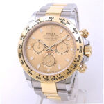 Rolex Daytona 116503 18k Yellow Gold & Stainless Steel Champagne Dial - Front View by Rolex