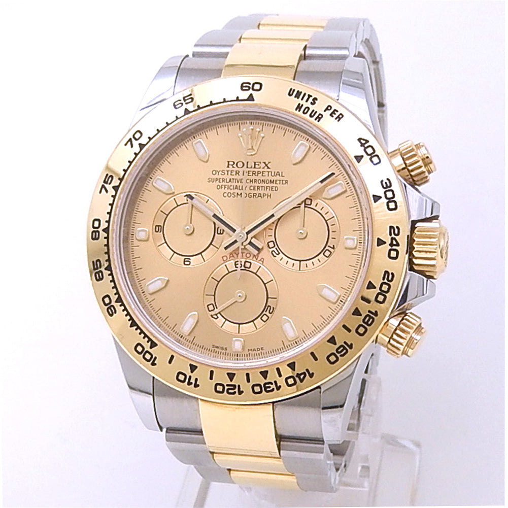 Rolex Daytona 116503 18k Yellow Gold & Stainless Steel Champagne Dial