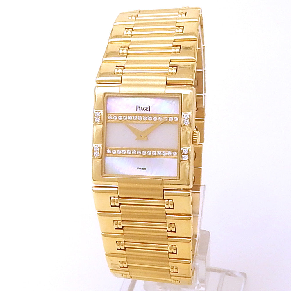 Piaget Dancer 80327 K81 18k Yellow Gold Mother of Pearl Diamonds Dial