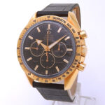 Omega Speedmaster Broad Arrow 3159.50.00 18k Rose Gold Black Dial - Front View by Omega