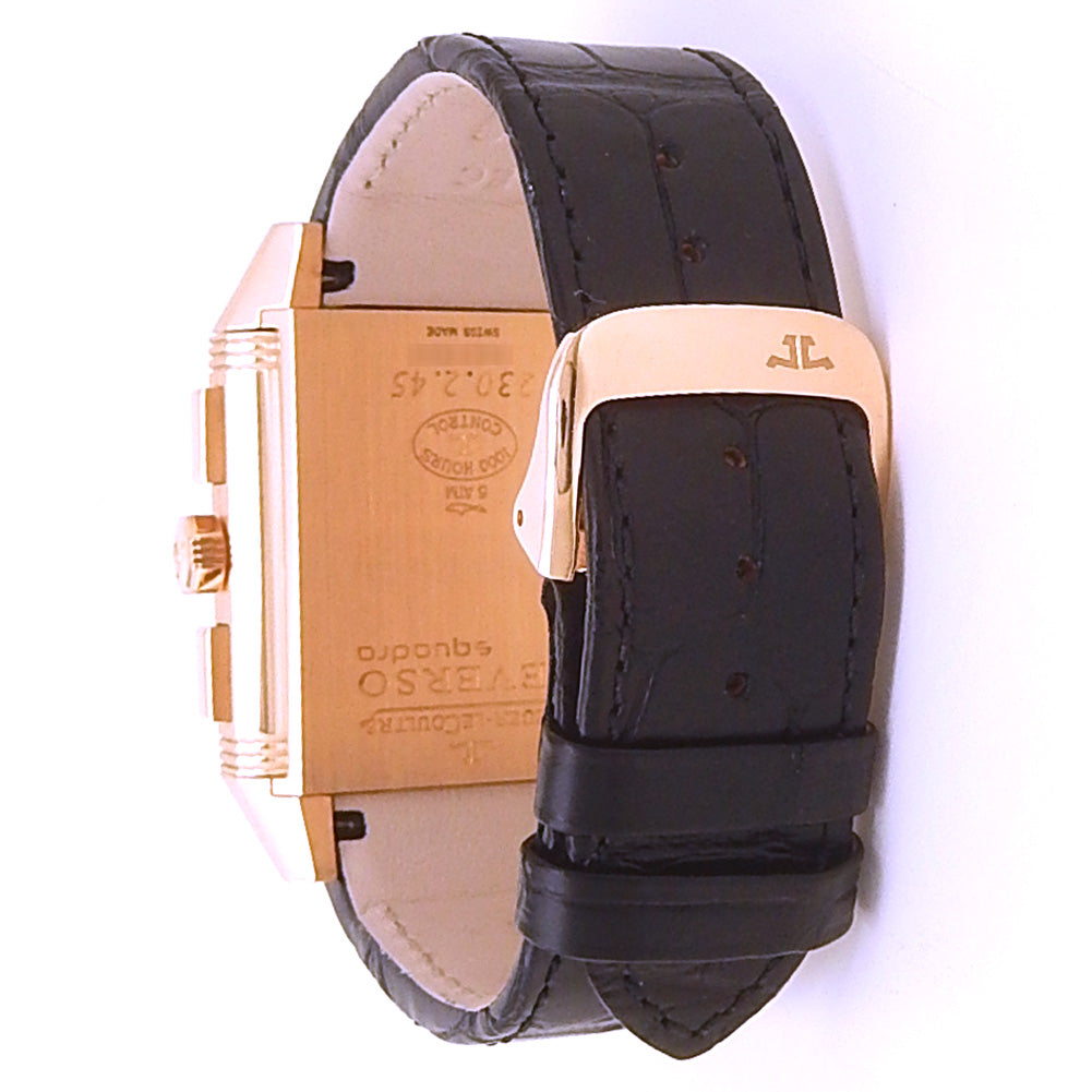 Jaeger-LeCoultre Reverso Squadra Chronograph GMT Q7012420 18k Rose Gold Silver Dial 5 Jaeger-LeCoultre Reverso Squadra Chronograph GMT Q7012420 18k Rose Gold Silver Dial - Wrist / Lifestyle View by Jaeger-LeCoultre