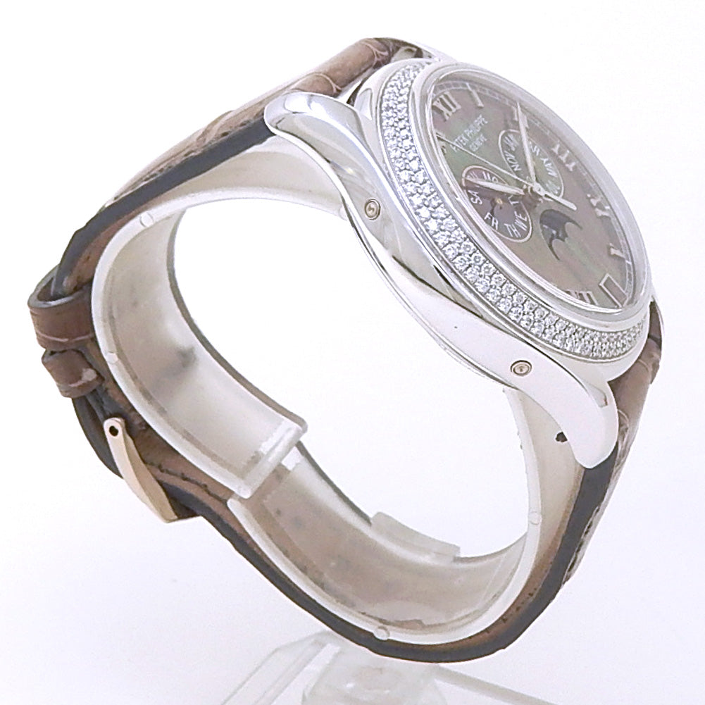 Patek Philippe Complications Annual Calendar 4936G-001 White Gold Dark Mother of Pearl Dial 3 Patek Philippe Complications Annual Calendar 4936G-001 White Gold Dark Mother of Pearl Dial - Side View by Patek Philippe