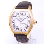 Cartier Tortue Privee XL 8 Days W1545851 18k Rose Gold Silver Dial - Front View by Cartier