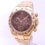 Rolex Daytona 116505 18k Rose Gold Chocolate Racing Dial - Front View by Rolex