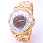 Patek Philippe Complications World Time 5130/1R-011 Rose Gold Brown & Silver Dial - Front View by Patek Philippe