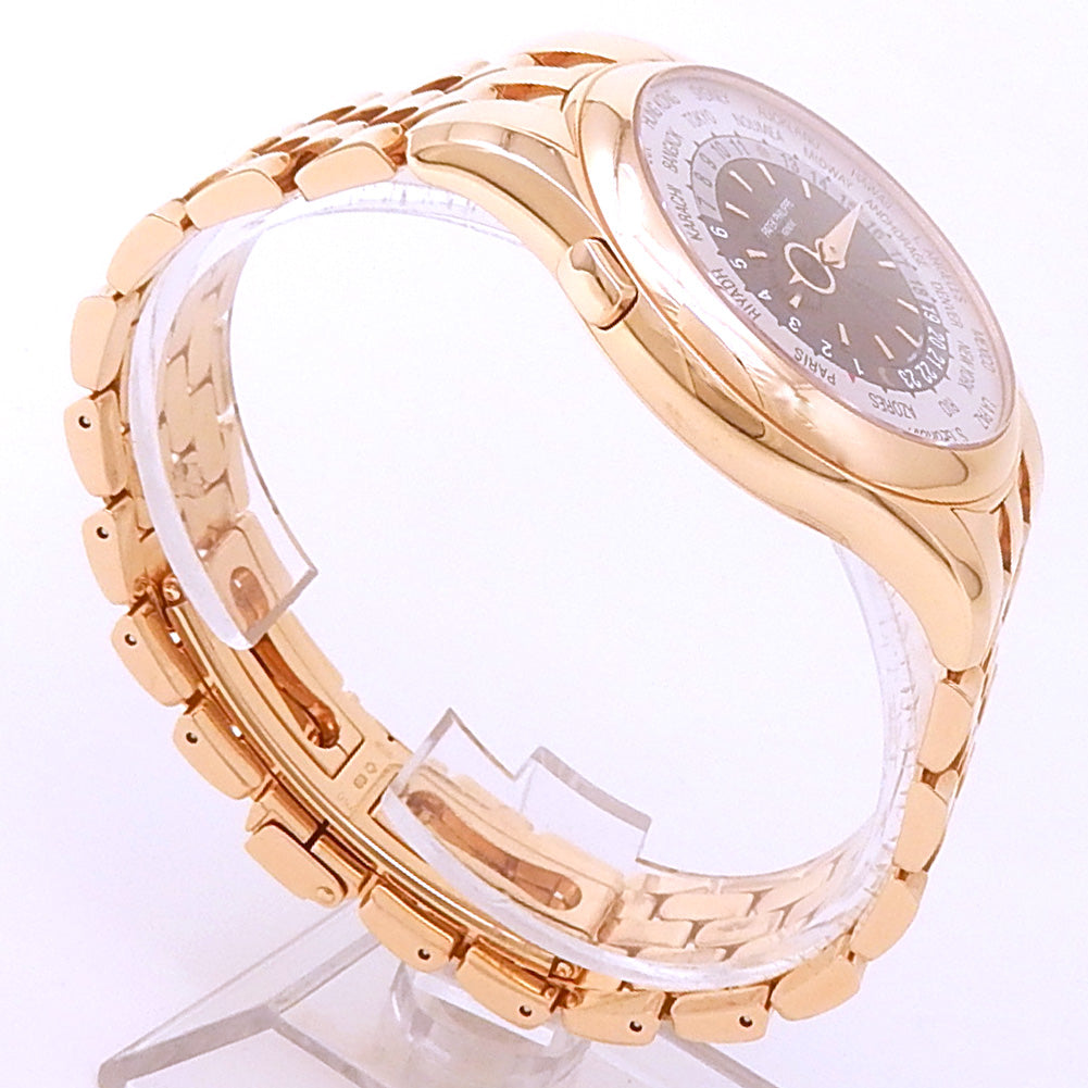 Patek Philippe Complications World Time 5130/1R-011 Rose Gold Brown & Silver Dial 3 Patek Philippe Complications World Time 5130/1R-011 Rose Gold Brown & Silver Dial - Side View by Patek Philippe