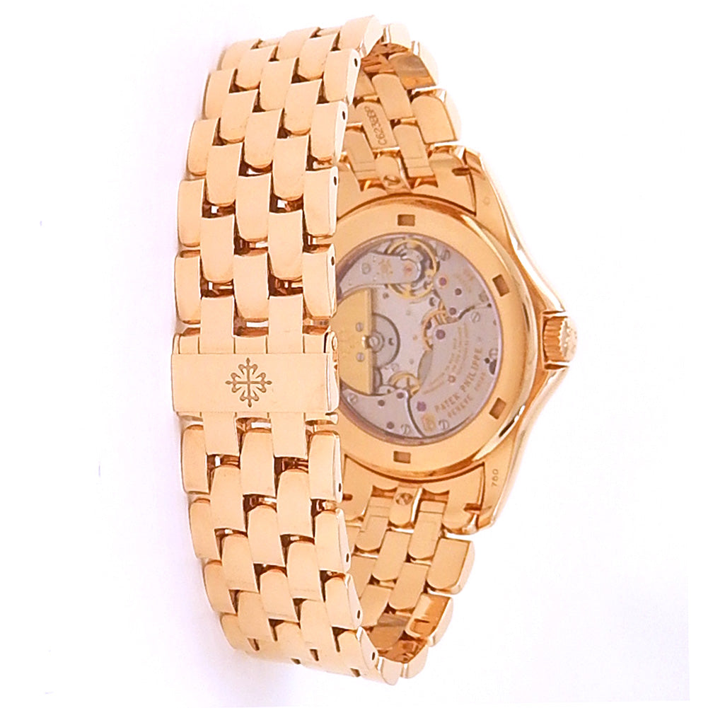 Patek Philippe Complications World Time 5130/1R-011 Rose Gold Brown & Silver Dial 4 Patek Philippe Complications World Time 5130/1R-011 Rose Gold Brown & Silver Dial - Case Back View by Patek Philippe