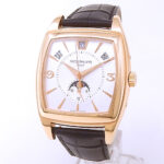 Patek Philippe Gondolo Calendario 5135R-001 18k Rose Gold Silver Dial - Front View by Patek Philippe