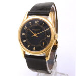 Patek Philippe Calatrava 5000J 18k Yellow Gold Black Dial - Front View by Patek Philippe
