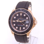 Rolex Yacht-Master 40 126655 18k Everose Gold Black Dial - Front View by Rolex