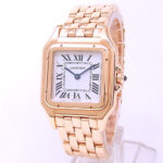 Cartier Panthere WGPN0007 18k Rose Gold Silver Dial - Front View by Cartier
