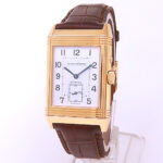 Jaeger-LeCoultre Reverso Duo Day Night Q270254 18k Rose Gold Silver & Black Dial - Front View by Jaeger-LeCoultre