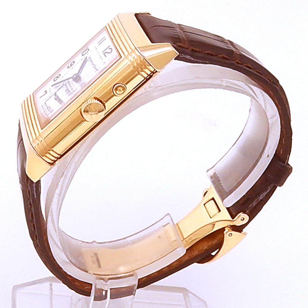 Jaeger-LeCoultre Reverso Duo Day Night Q270254 18k Rose Gold Silver & Black Dial 3 Jaeger-LeCoultre Reverso Duo Day Night Q270254 18k Rose Gold Silver & Black Dial - Side View by Jaeger-LeCoultre