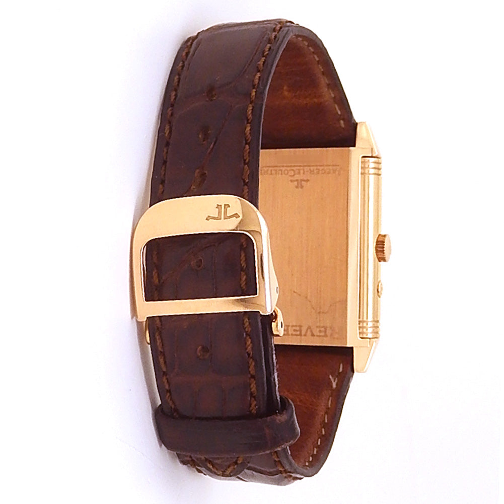 Jaeger-LeCoultre Reverso Duo Day Night Q270254 18k Rose Gold Silver & Black Dial 5 Jaeger-LeCoultre Reverso Duo Day Night Q270254 18k Rose Gold Silver & Black Dial - Wrist / Lifestyle View by Jaeger-LeCoultre