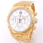 Vacheron Constantin Overseas 49150/B01J-9215 18k Yellow Gold Silver Dial - Front View by Vacheron Constantin