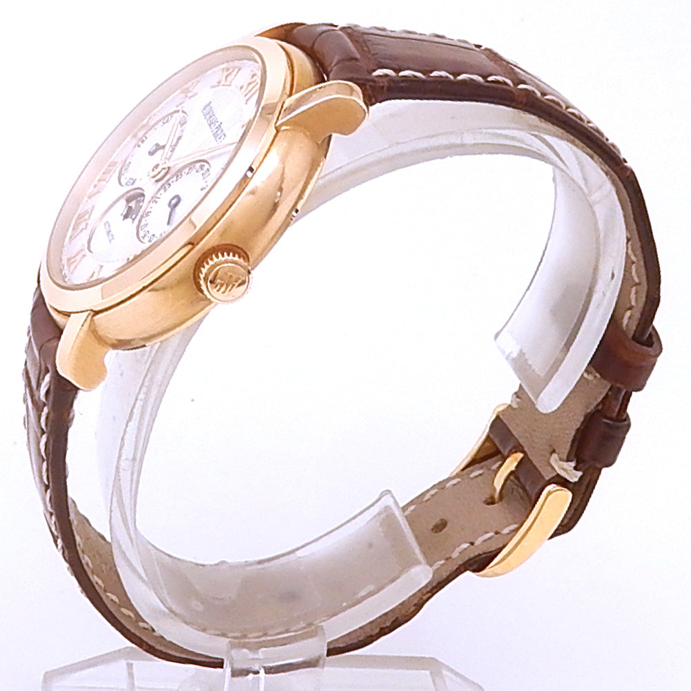 Audemars Piguet Jules Audemars Day & Date 26250OR.OO.A088CR.01 18k Rose Gold Silver Dial - Angle View by Audemars Piguet