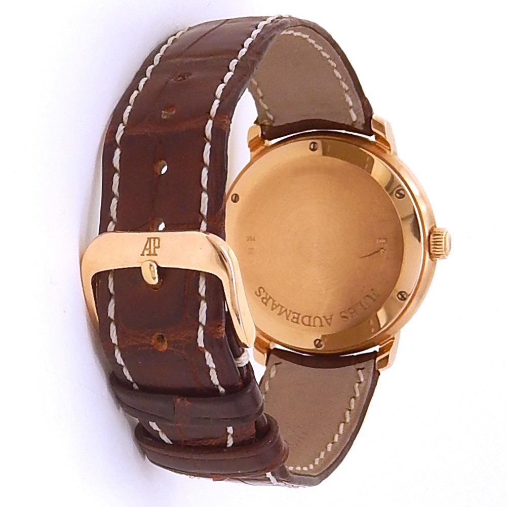 Audemars Piguet Jules Audemars Day & Date 26250OR.OO.A088CR.01 18k Rose Gold Silver Dial 4 Audemars Piguet Jules Audemars Day & Date 26250OR.OO.A088CR.01 18k Rose Gold Silver Dial - Case Back View by Audemars Piguet