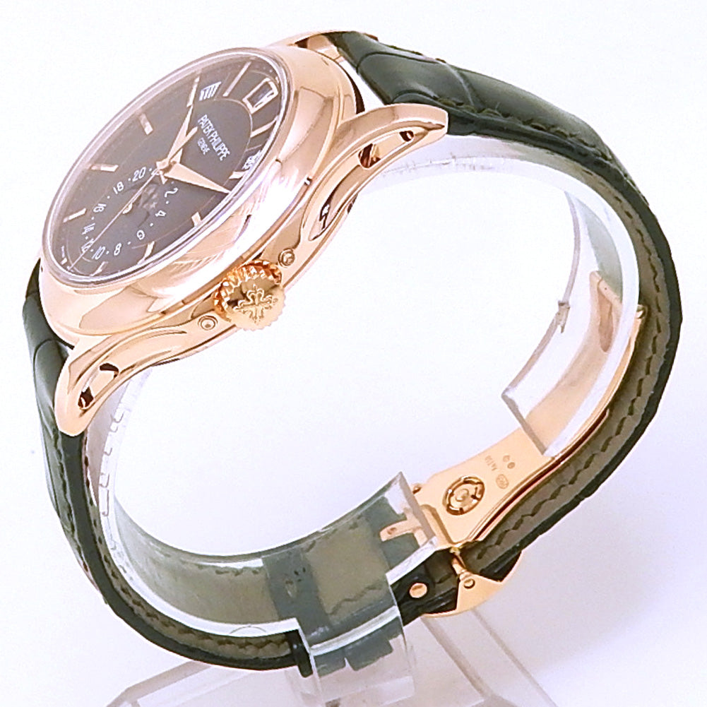 Patek Philippe Complications Annual Calendar 5205R-011 18k Rose Gold Green Dial 2 Patek Philippe Complications Annual Calendar 5205R-011 18k Rose Gold Green Dial - Angle View by Patek Philippe