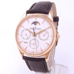 Jaeger-LeCoultre Master Ultra Thin Perpetual Calendar Q1302520 Rose Gold Beige Dial - Front View by Jaeger-LeCoultre