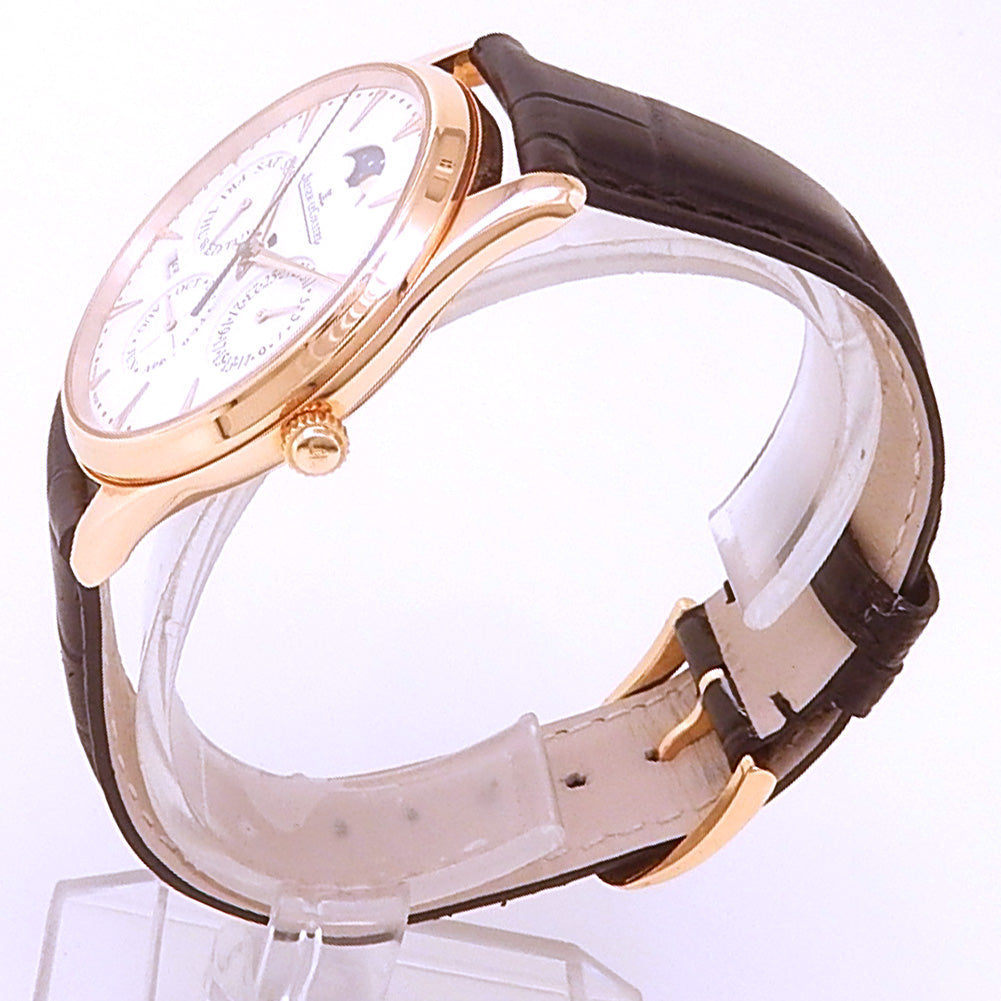 Jaeger-LeCoultre Master Ultra Thin Perpetual Calendar Q1302520 Rose Gold Beige Dial 2 Jaeger-LeCoultre Master Ultra Thin Perpetual Calendar Q1302520 Rose Gold Beige Dial - Angle View by Jaeger-LeCoultre