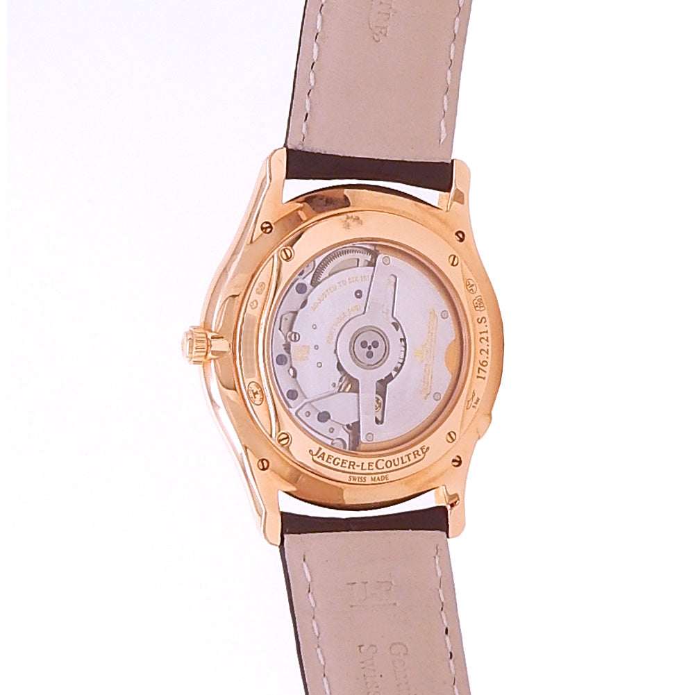 Jaeger-LeCoultre Master Ultra Thin Perpetual Calendar Q1302520 Rose Gold Beige Dial 5 Jaeger-LeCoultre Master Ultra Thin Perpetual Calendar Q1302520 Rose Gold Beige Dial - Wrist / Lifestyle View by Jaeger-LeCoultre